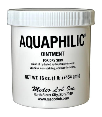 Aquaphilic Healing Ointment for Dry Skin - Non-Irritating Cracked Heel Cream & Hand Lotion (16 oz)