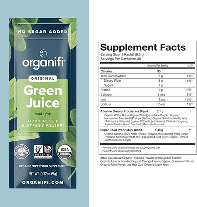 Organifi: GO Packs - Green Juice